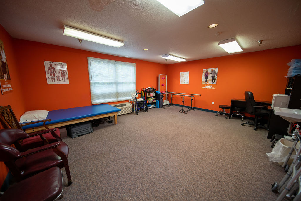 Therapy and activity space for resident engagement